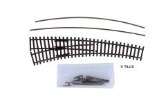 TILLIG 83416 - TT Innenbogenweiche IBW links, Bausatz brüniert